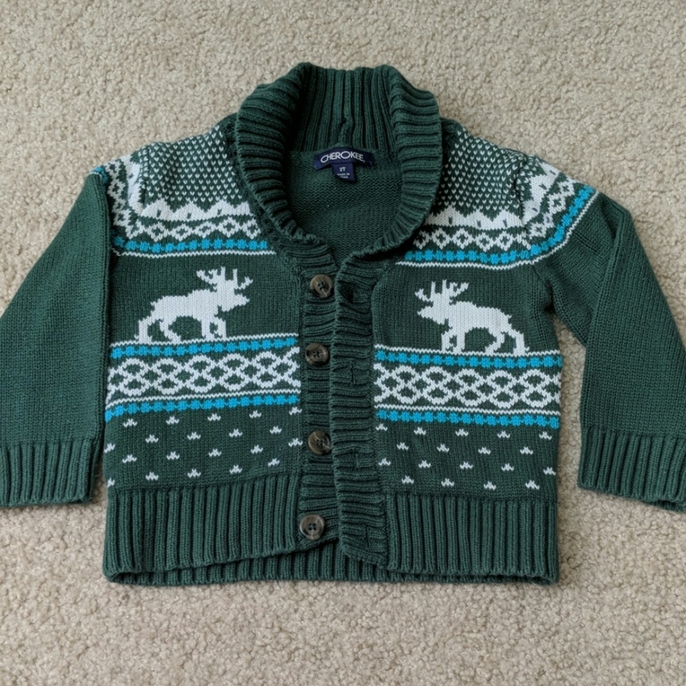 Knit Moose Cardigan